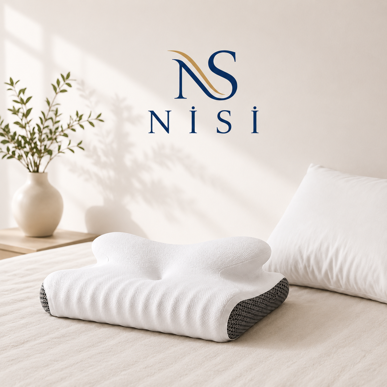 Nisi Ortopedik 100% Visko Boyun Destekli Yastık
