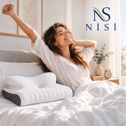 Nisi Ortopedik 100% Visko Boyun Destekli Yastık